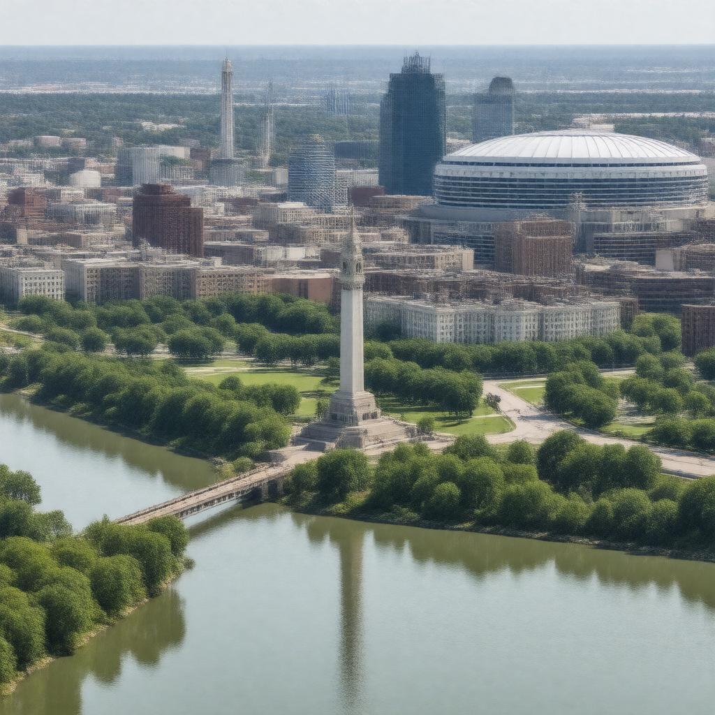 AI-created image of Indianapolis, Indiana, USA