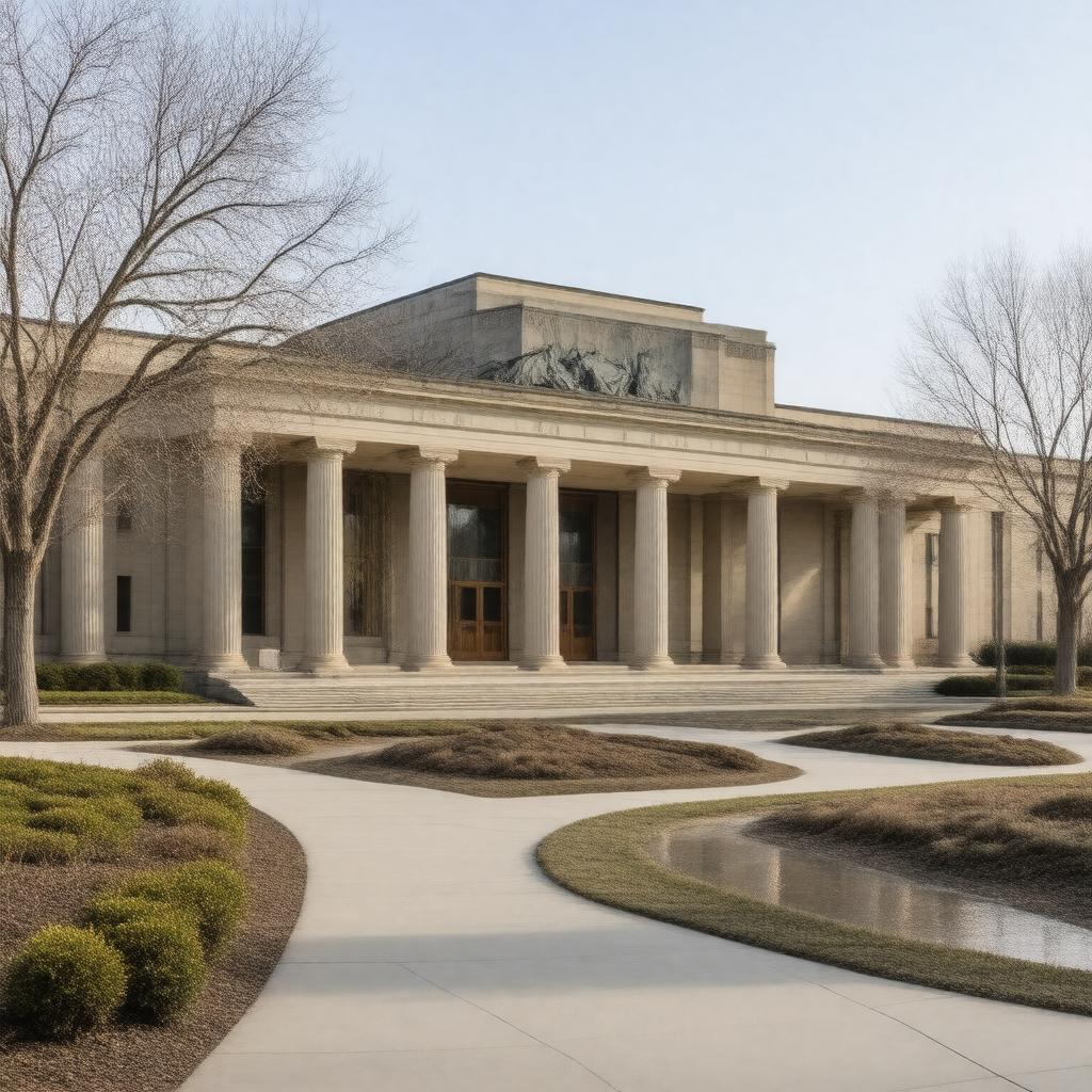 AI-created image of Indianapolis Museum of Art