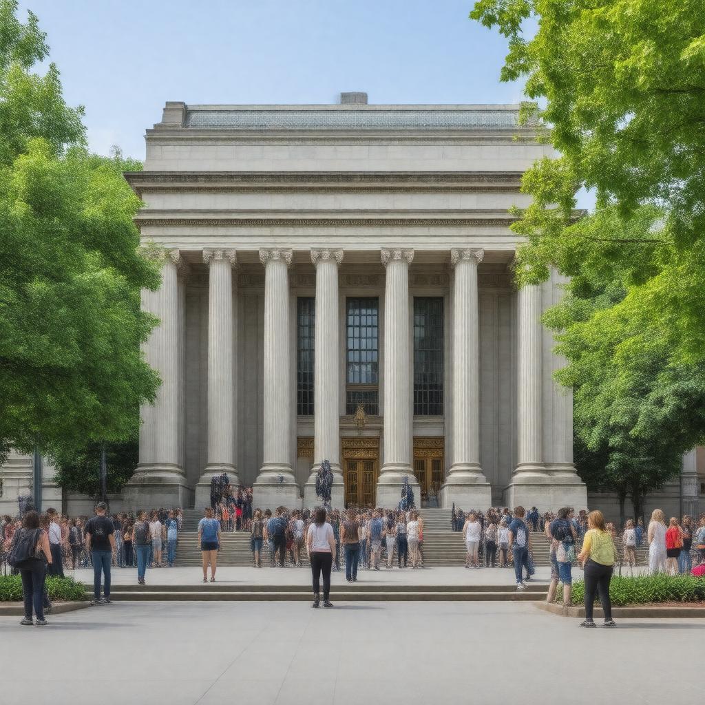 AI-created image of Indianapolis Public Library