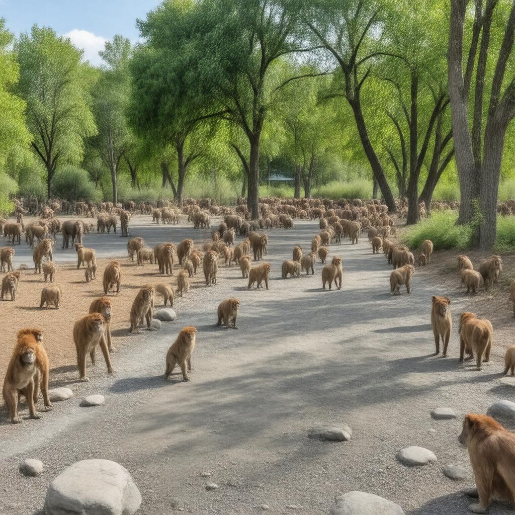 AI-created image of Indianapolis Zoo