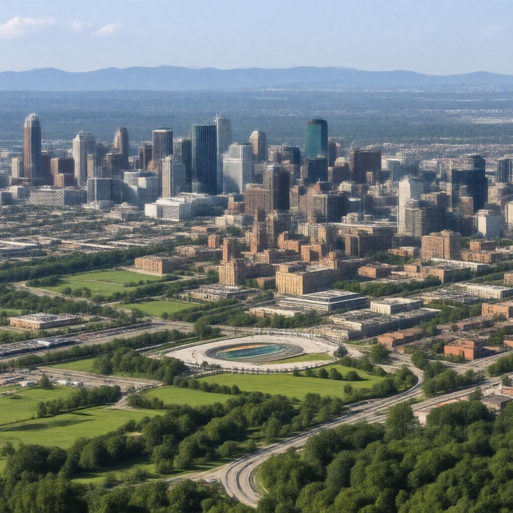 AI-created image of Indianapolis metropolitan area