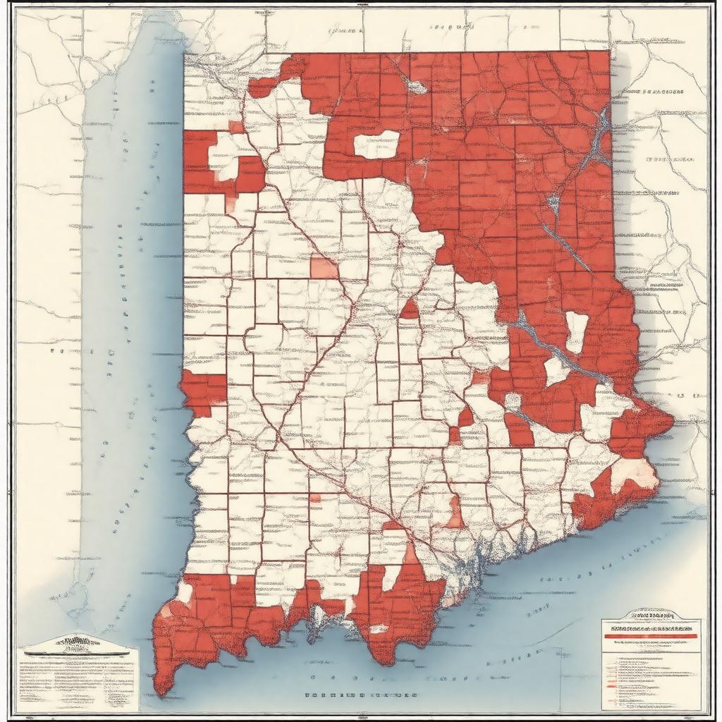Click to view larger image AI-created image of Indiana's 2nd congressional district