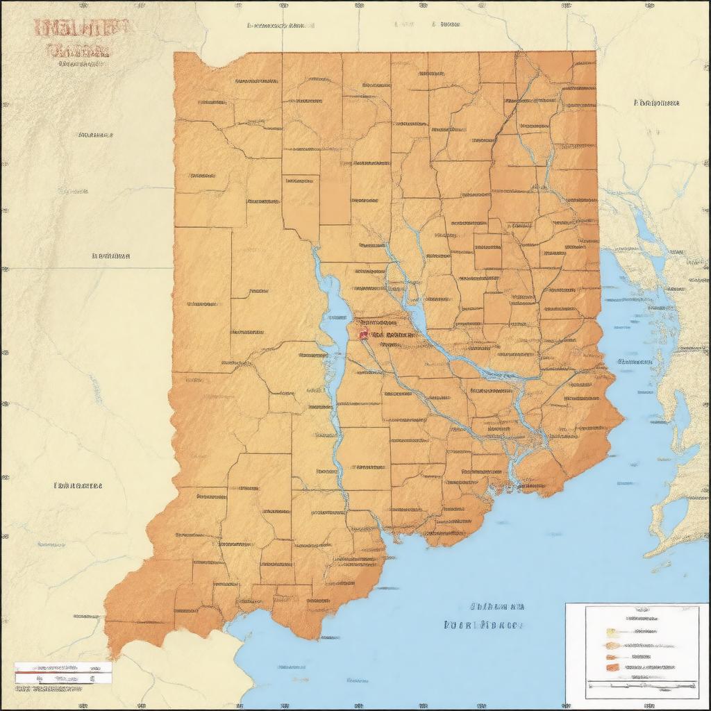 AI-created image of Indiana's 4th congressional district