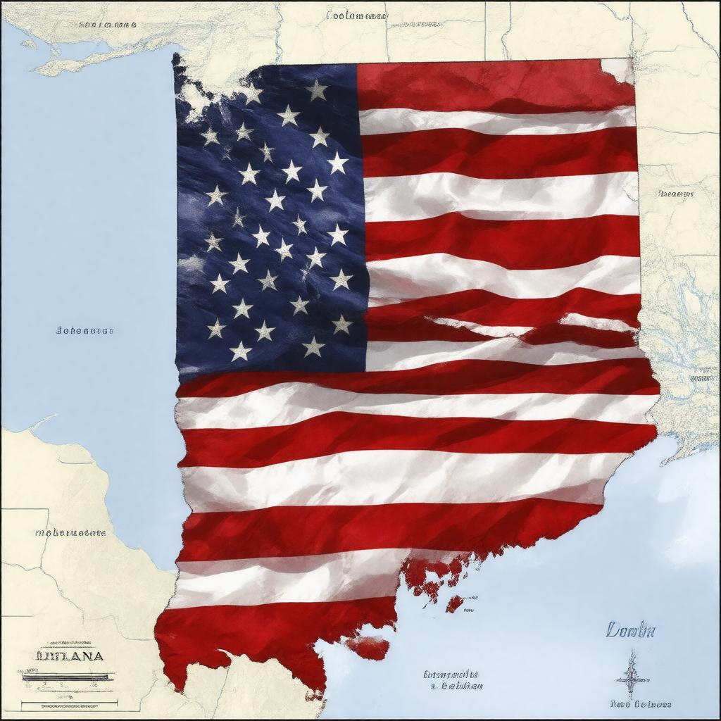 AI-created image of Indiana's 6th congressional district