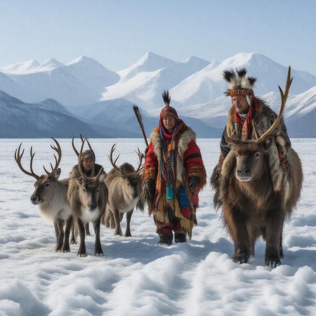 AI-created image of Indigenous Arctic peoples