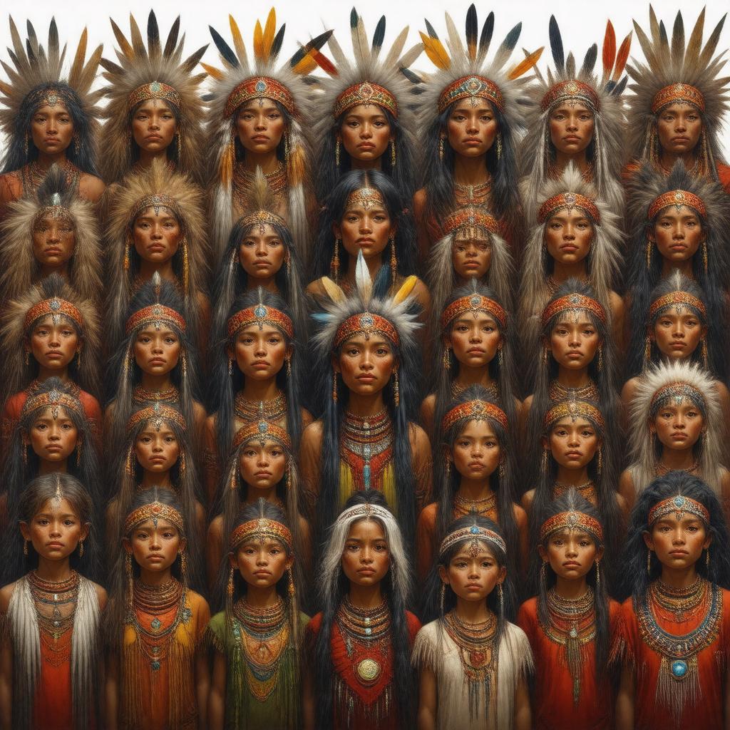 AI-created image of Indigenous people