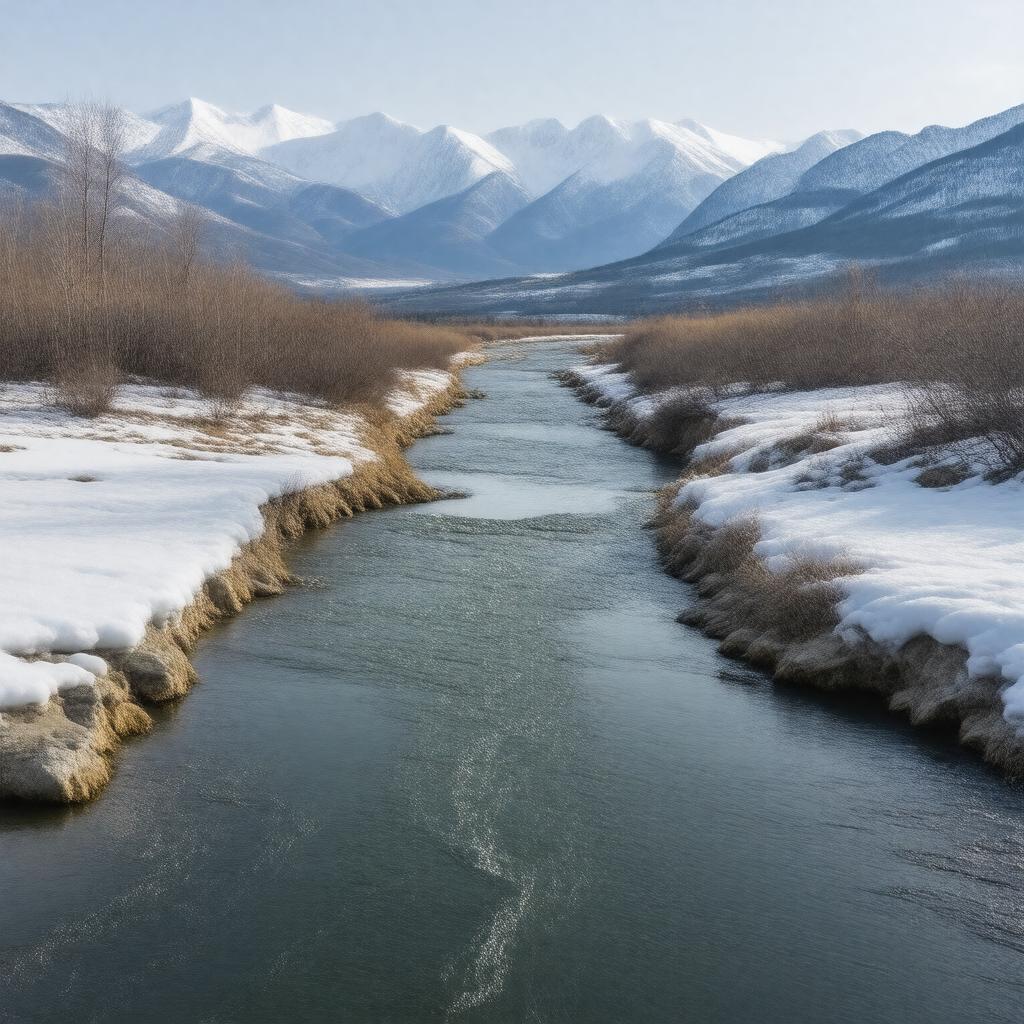 AI-created image of Indigirka River