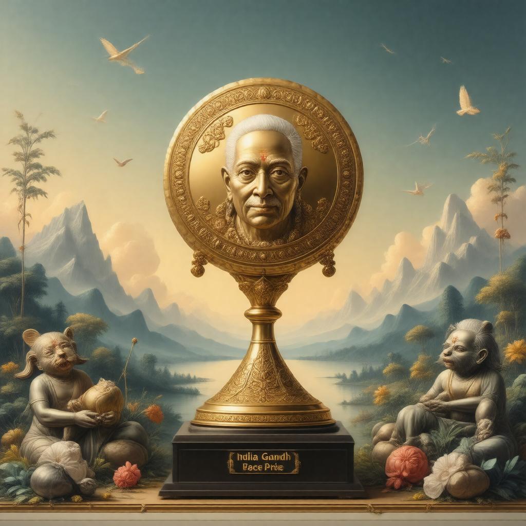 AI-created image of Indira Gandhi Peace Prize