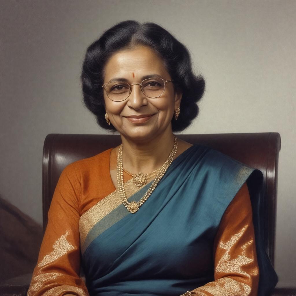 AI-created image of Indira Priyadarshini Gandhi
