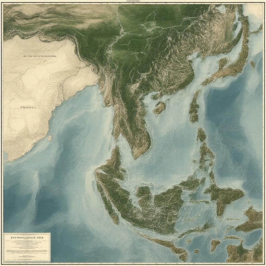 AI-created image of Indochinese Peninsula