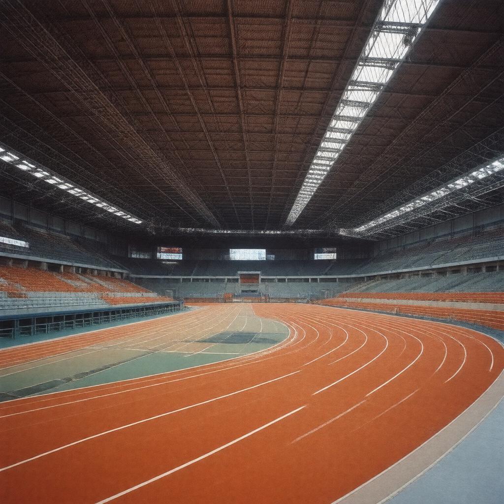 Click to view larger image AI-created image of Indoor Athletics Centre