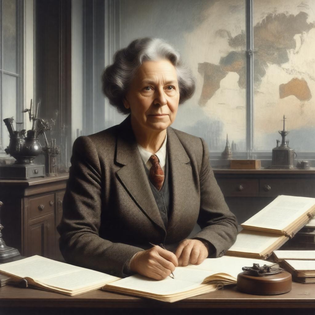 AI-created image of Inge Lehmann