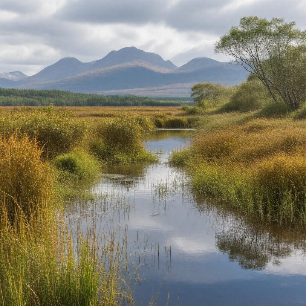 AI-created image of Insh Marshes