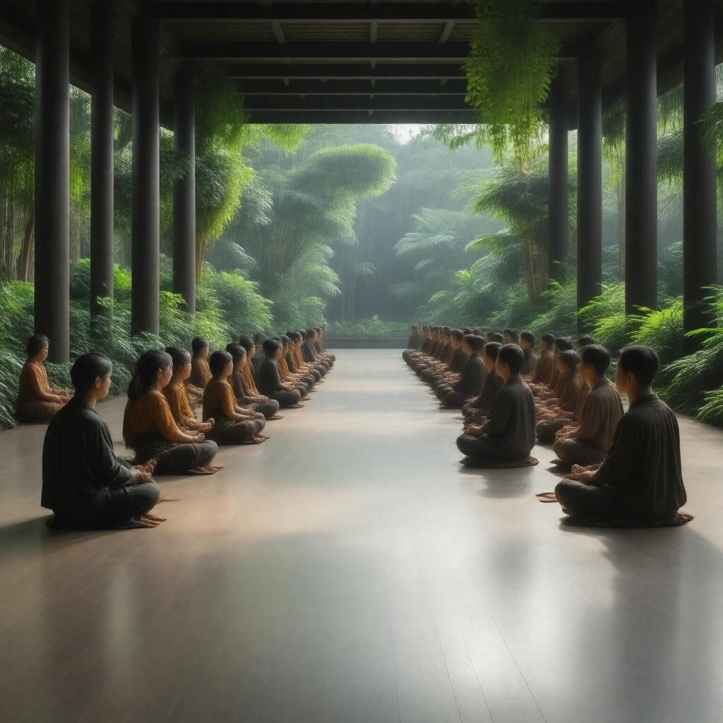 AI-created image of Insight Meditation movement
