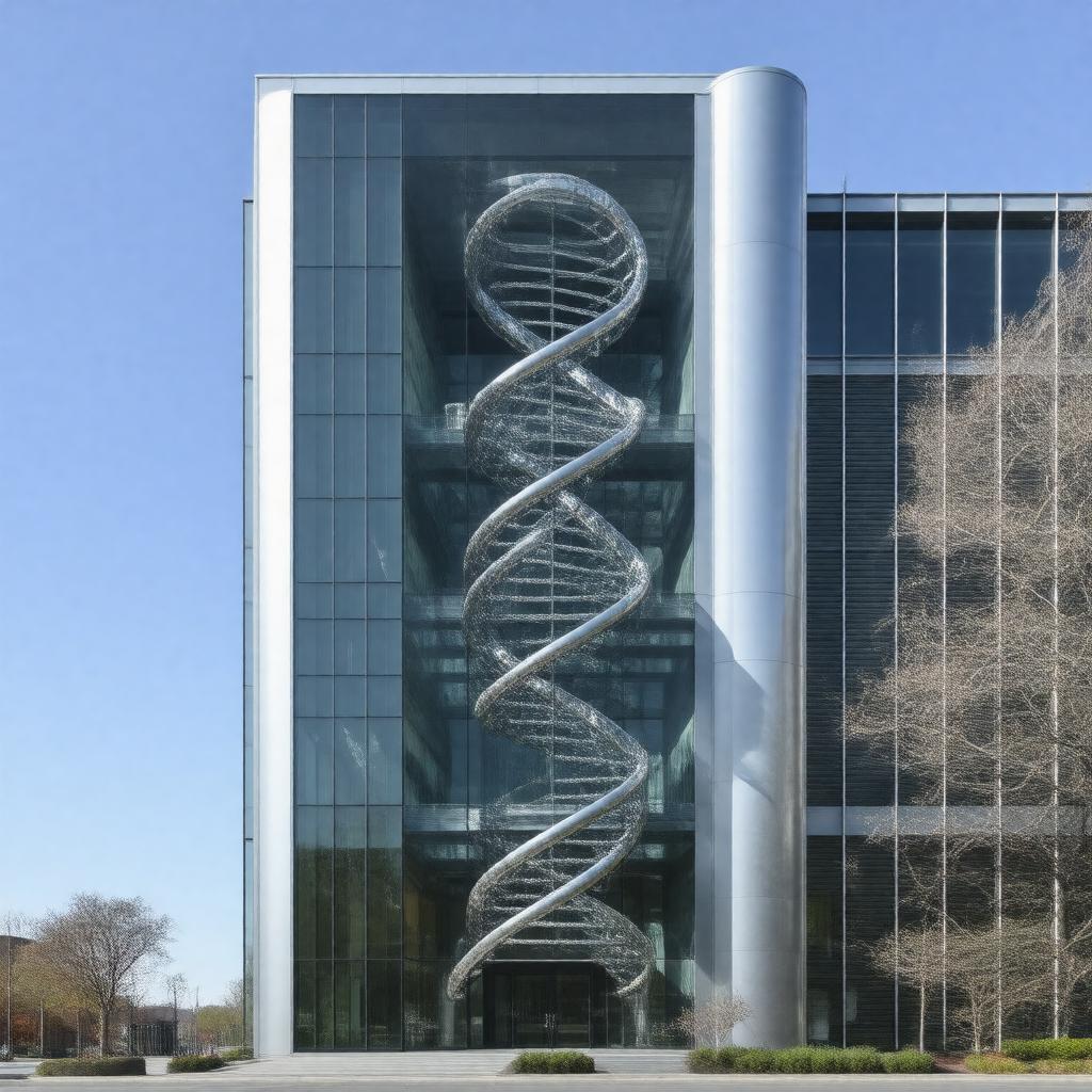 Click to view larger image AI-created image of Institute for Genomic Medicine