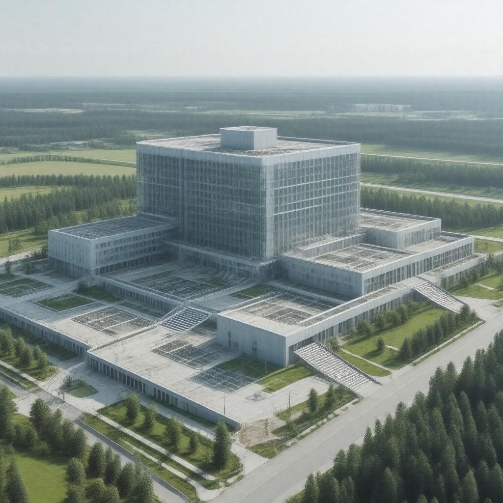AI-created image of Institute of Microelectronics Technology, Chernogolovka