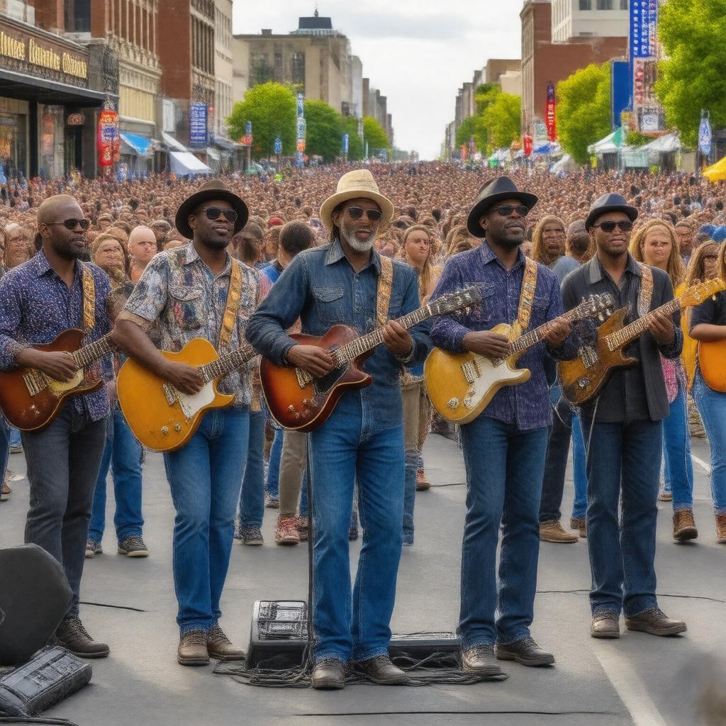 Click to view larger image AI-created image of International Blues Challenge