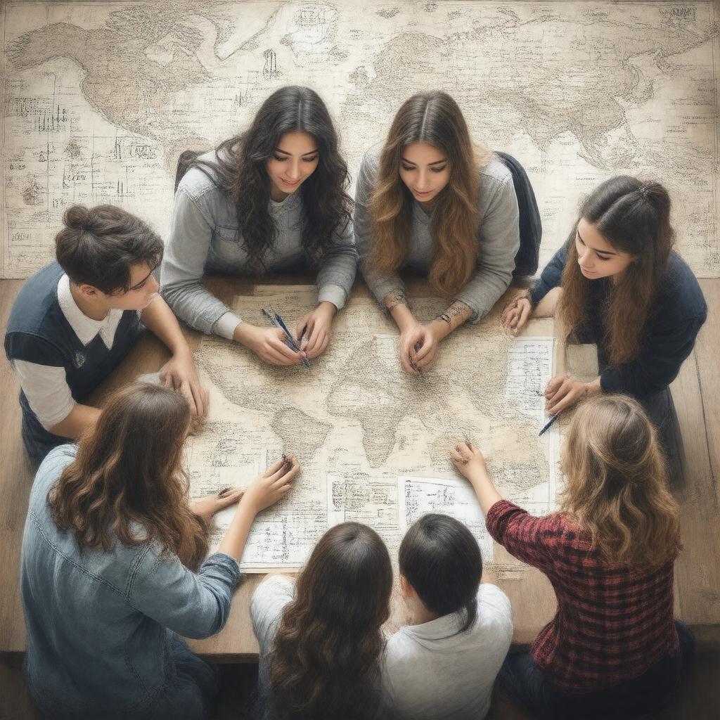 AI-created image of International Mathematical Olympiad