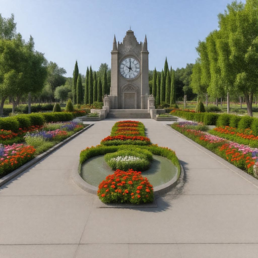 AI-created image of International Peace Garden