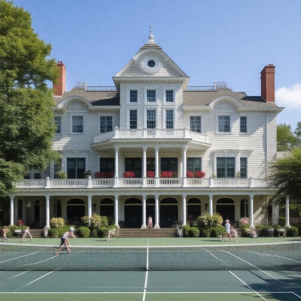 AI-created image of International Tennis Hall of Fame