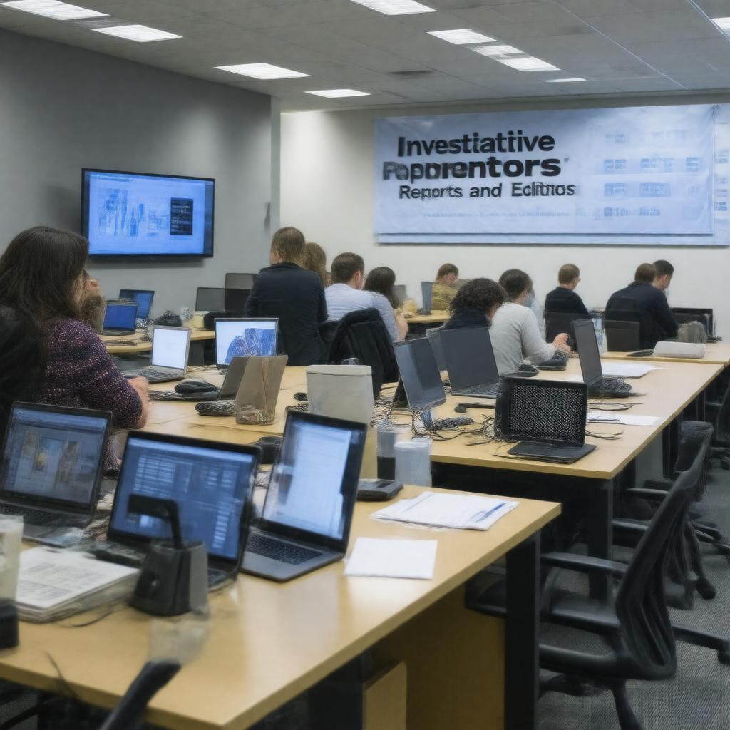 Click to view larger image AI-created image of Investigative Reporters and Editors