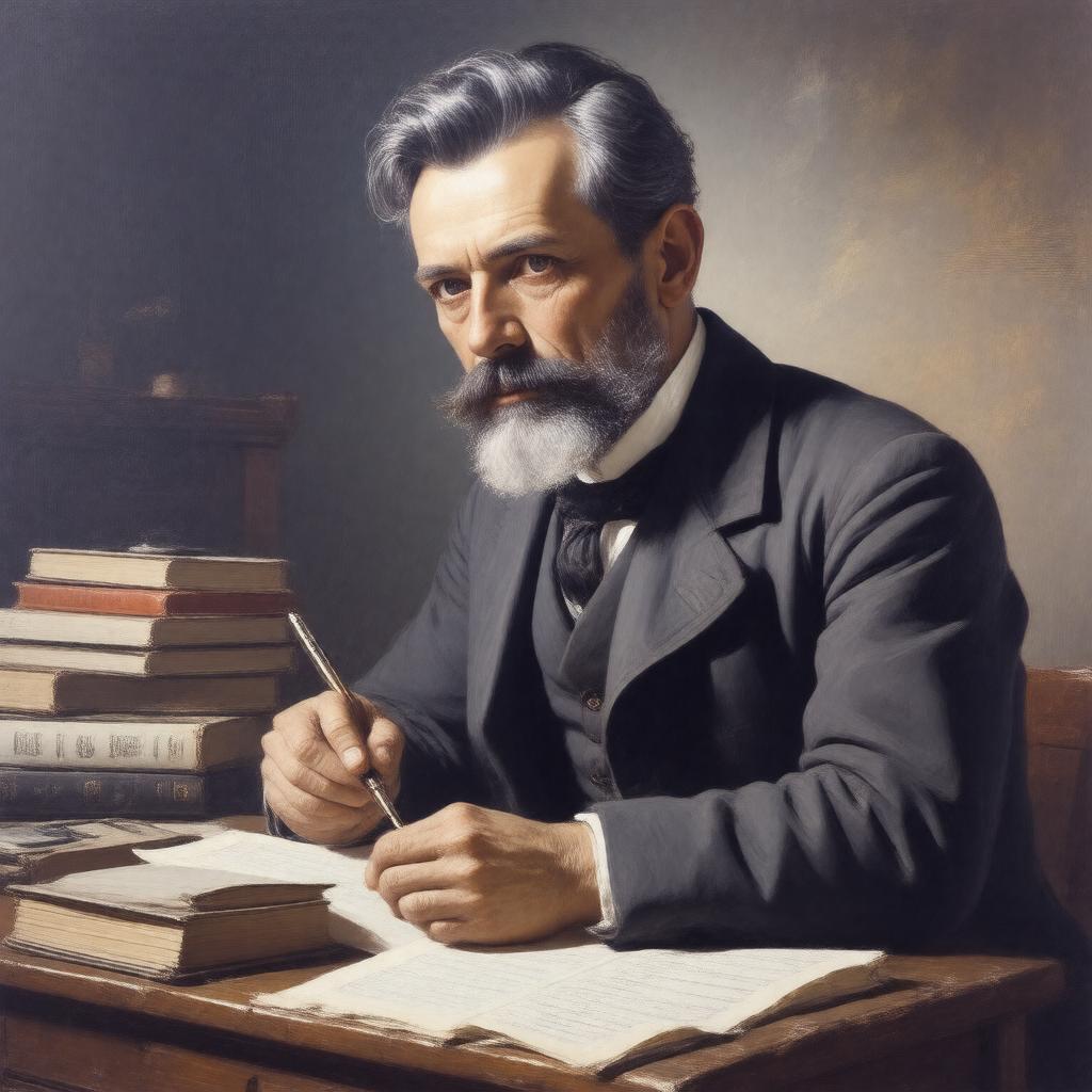 AI-created image of Ion Luca Caragiale