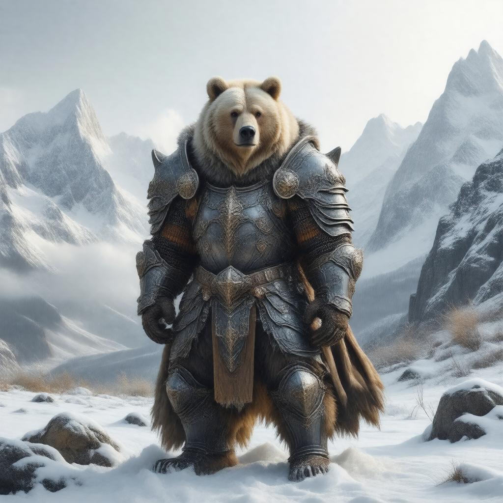 Click to view larger image AI-created image of Iorek Byrnison