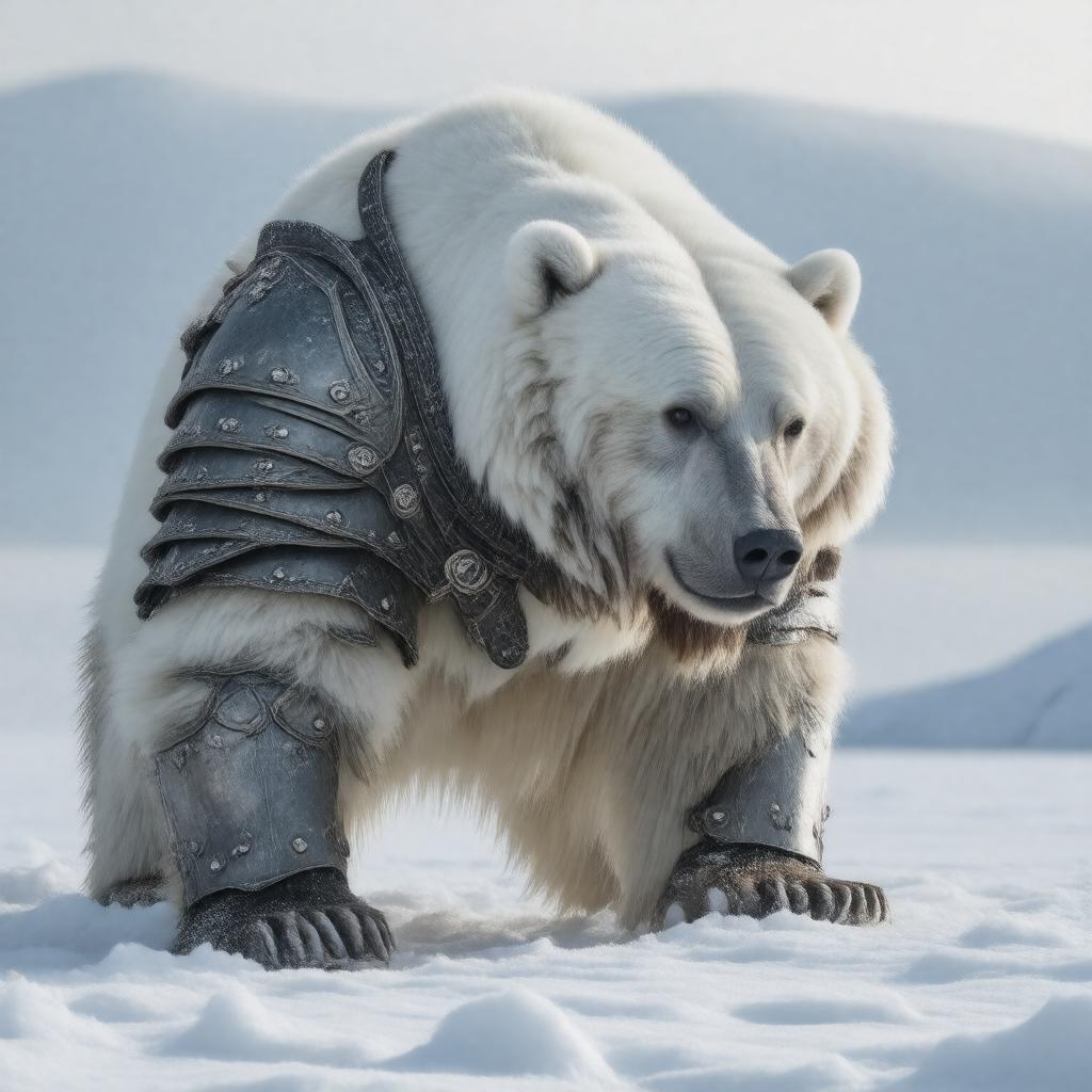 AI-created image of Iorek Byrnison in The Golden Compass (2007)