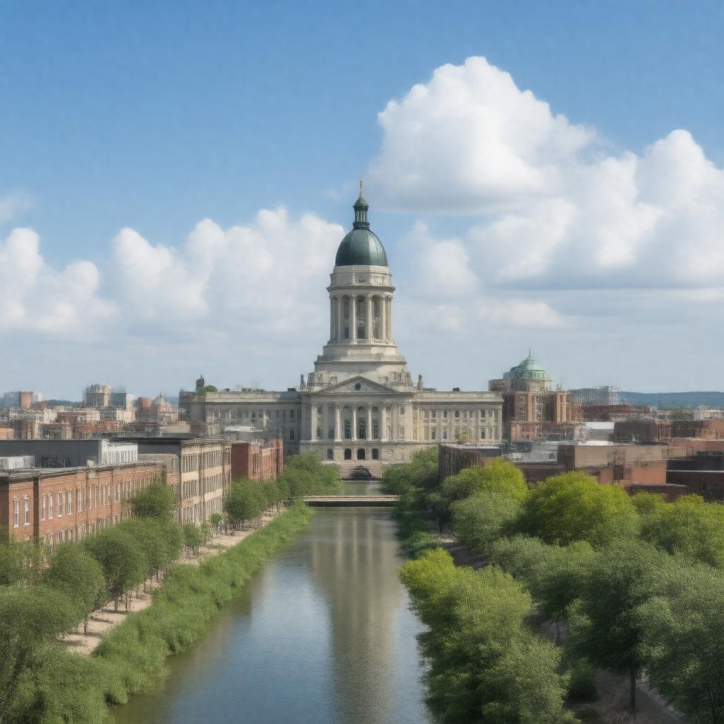 AI-created image of Iowa City, Iowa, United States