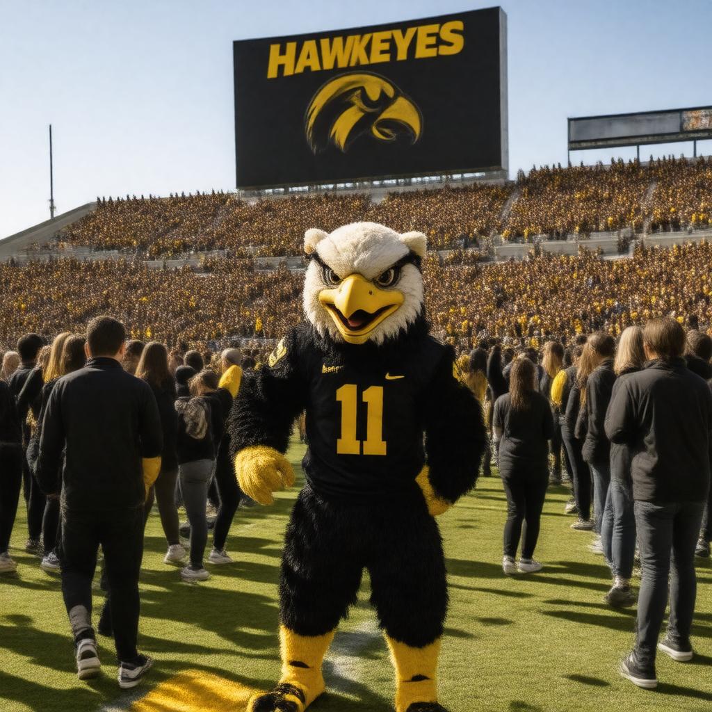 AI-created image of Iowa Hawkeyes