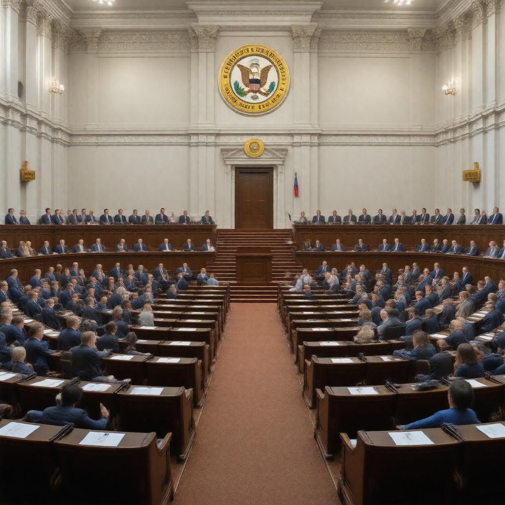 Click to view larger image AI-created image of Iowa House of Representatives