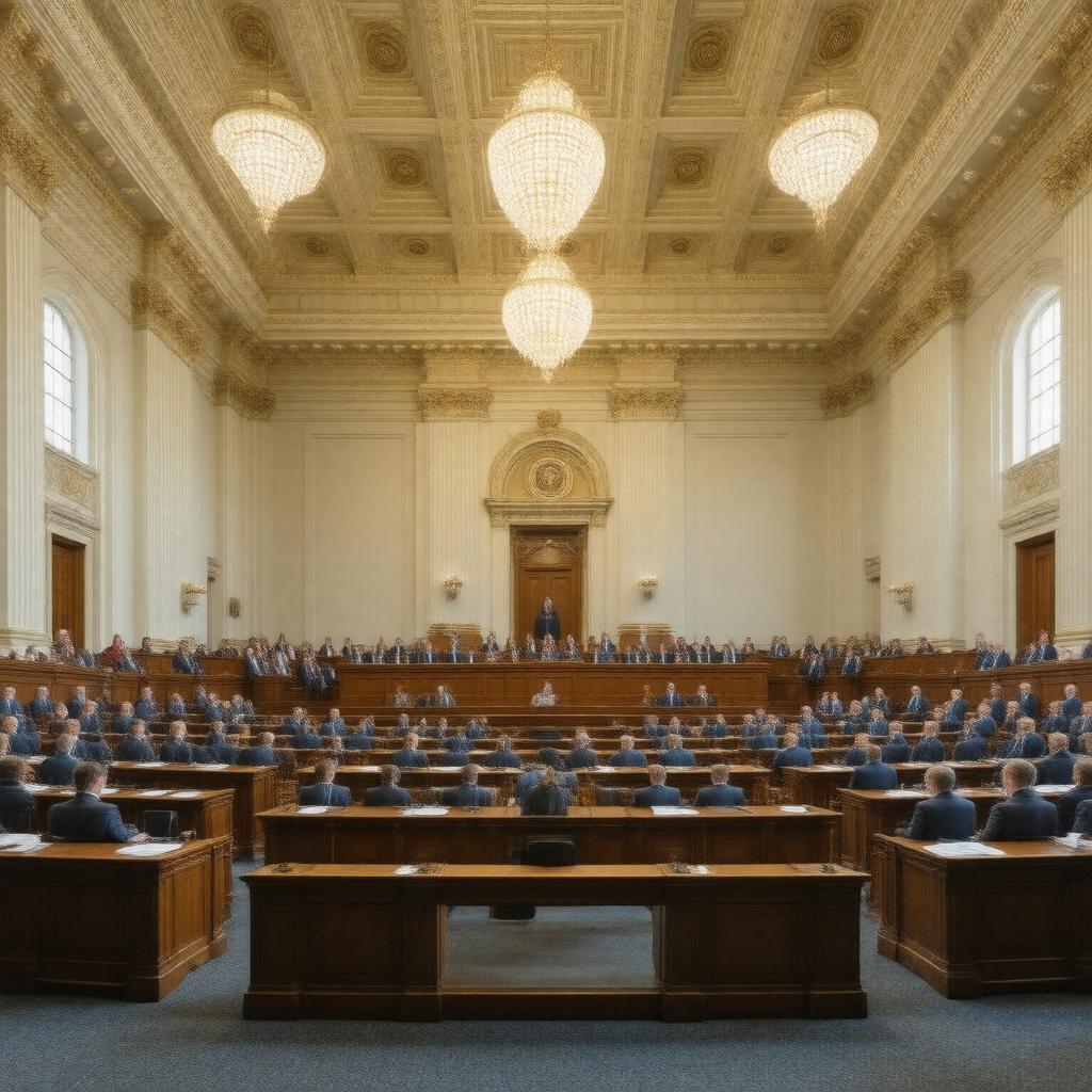 Click to view larger image AI-created image of Iowa Senate