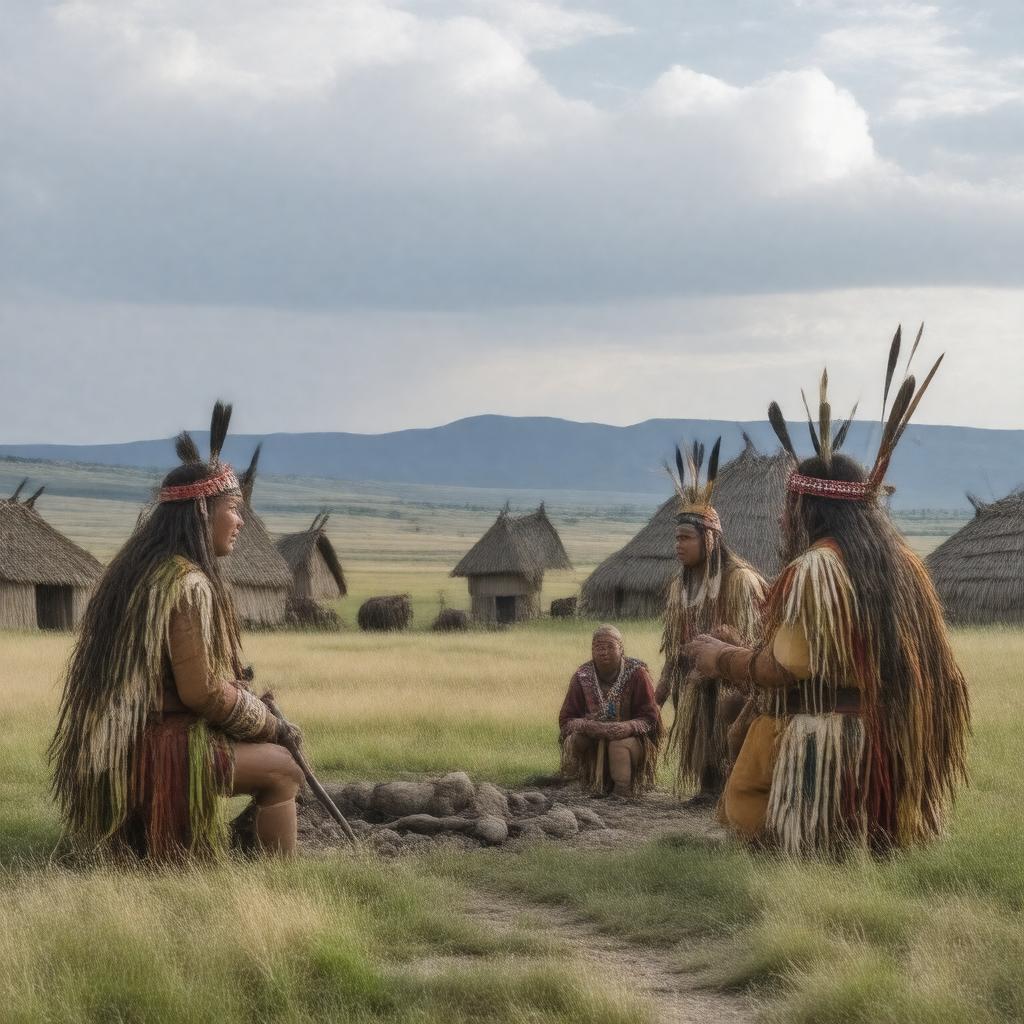 AI-created image of Iowa tribe