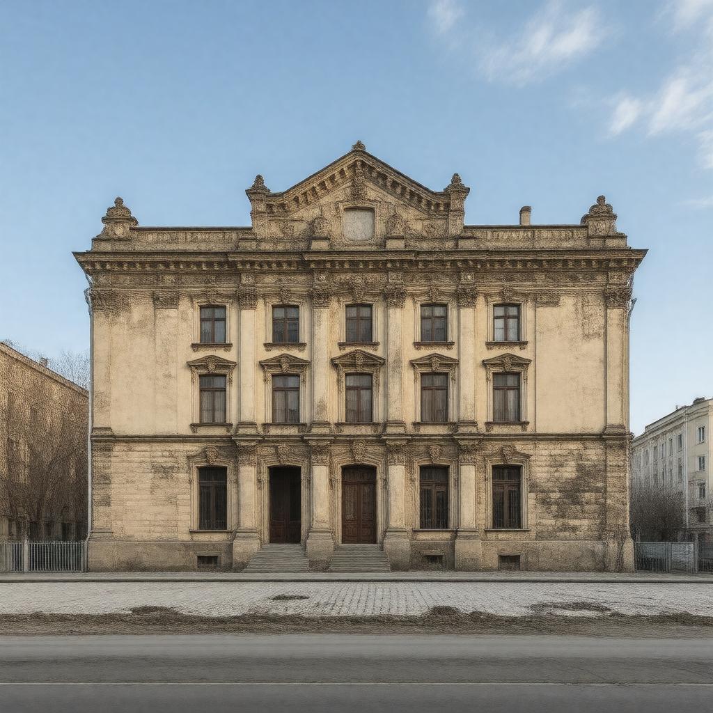 AI-created image of Ipatiev House, Yekaterinburg, Russian Soviet Federative Socialist Republic