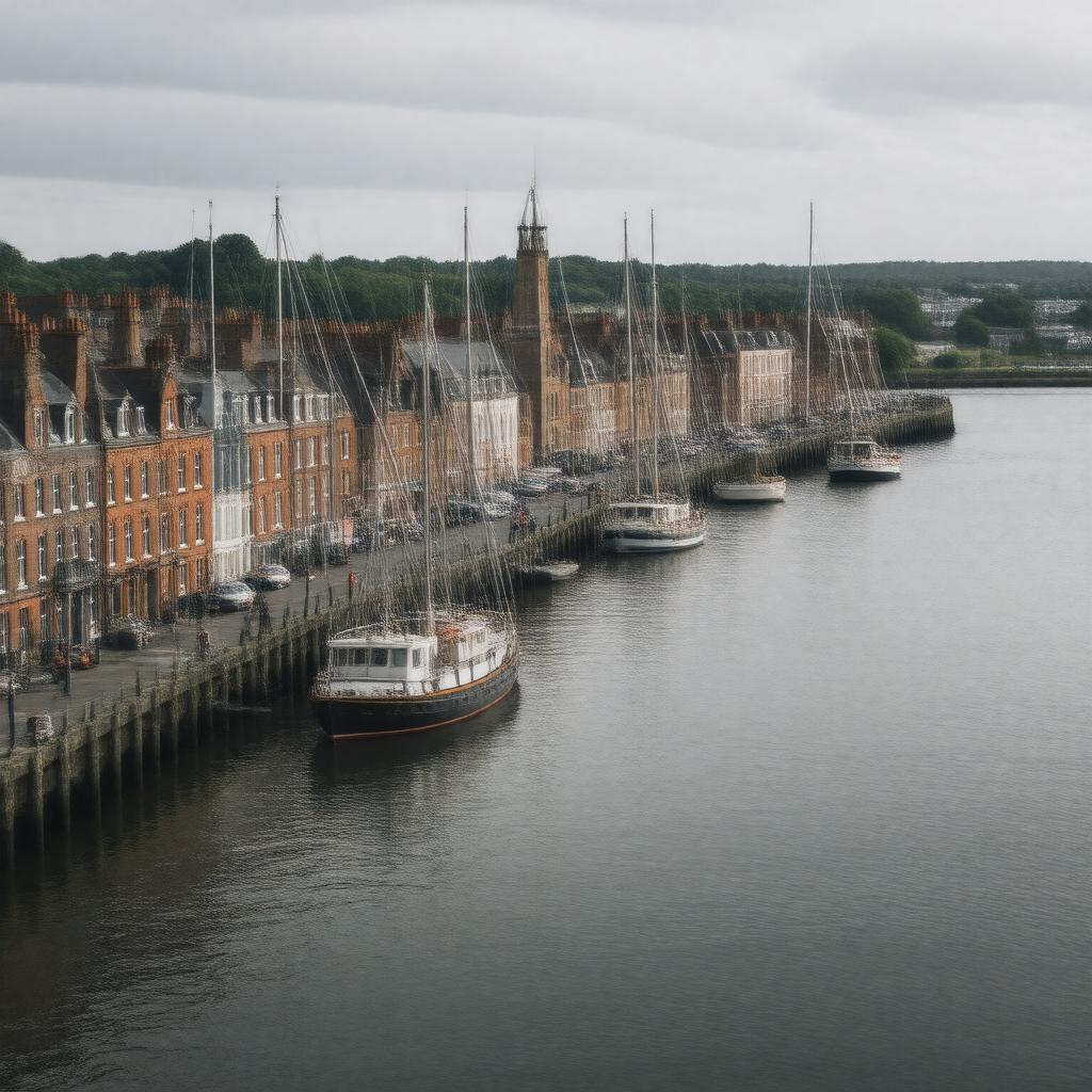 AI-created image of Ipswich, Suffolk, England