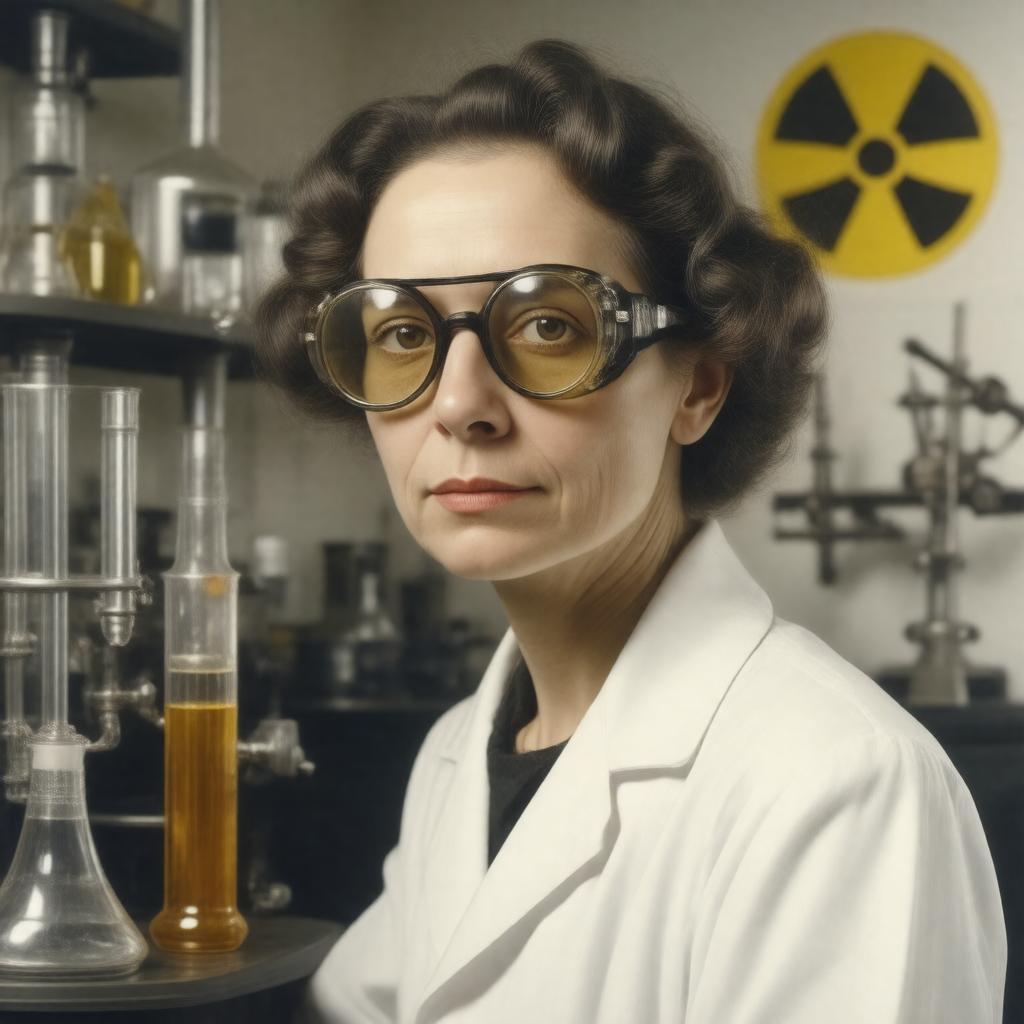 AI-created image of Irène Joliot-Curie
