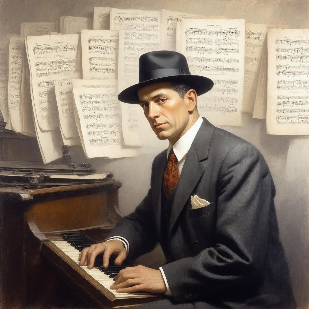 AI-created image of Ira Gershwin