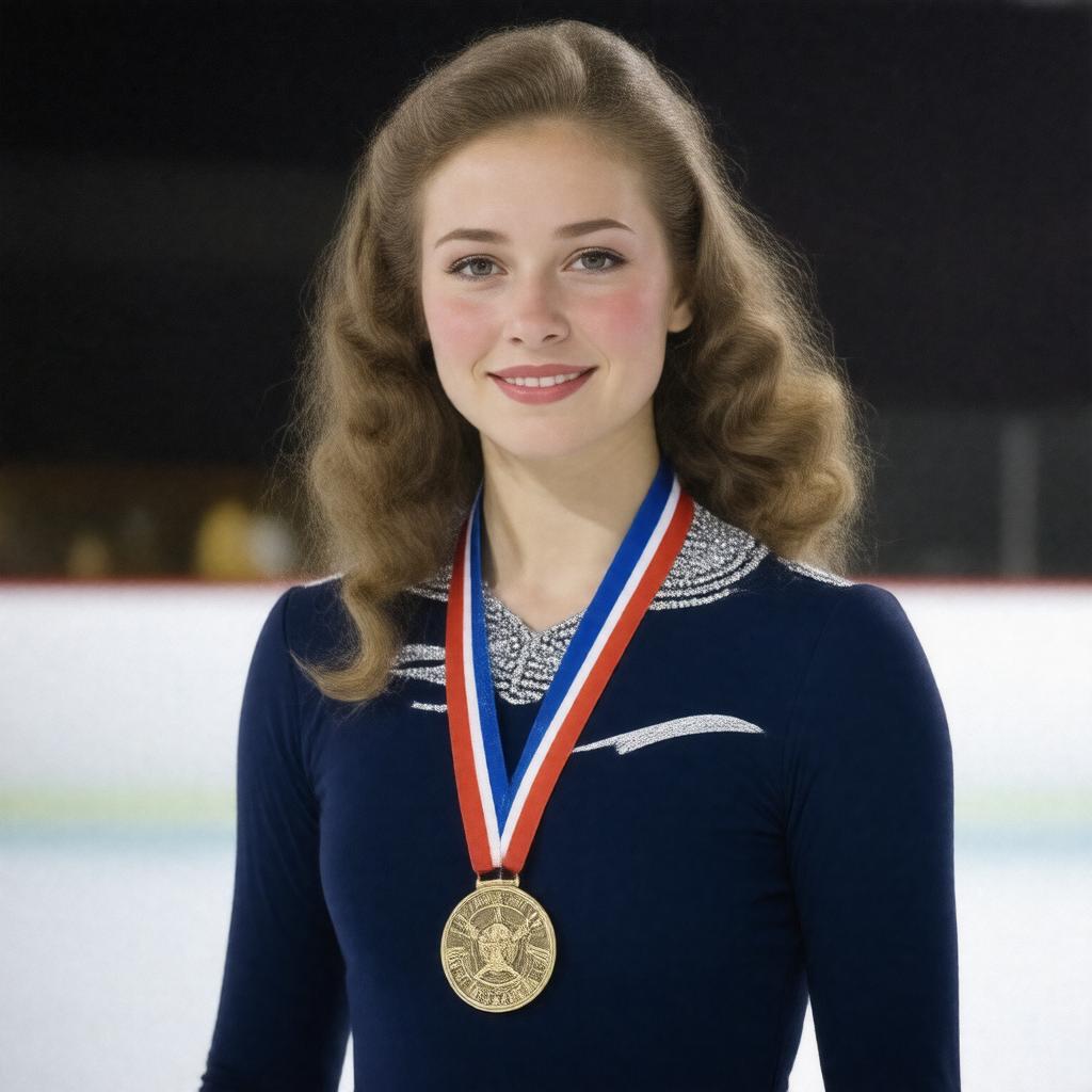 AI-created image of Irina Rodnina