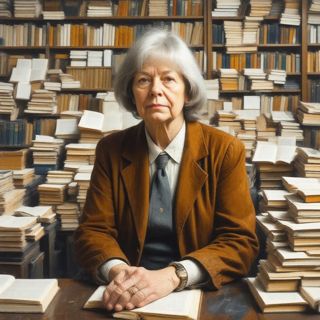 AI-created image of Iris Murdoch