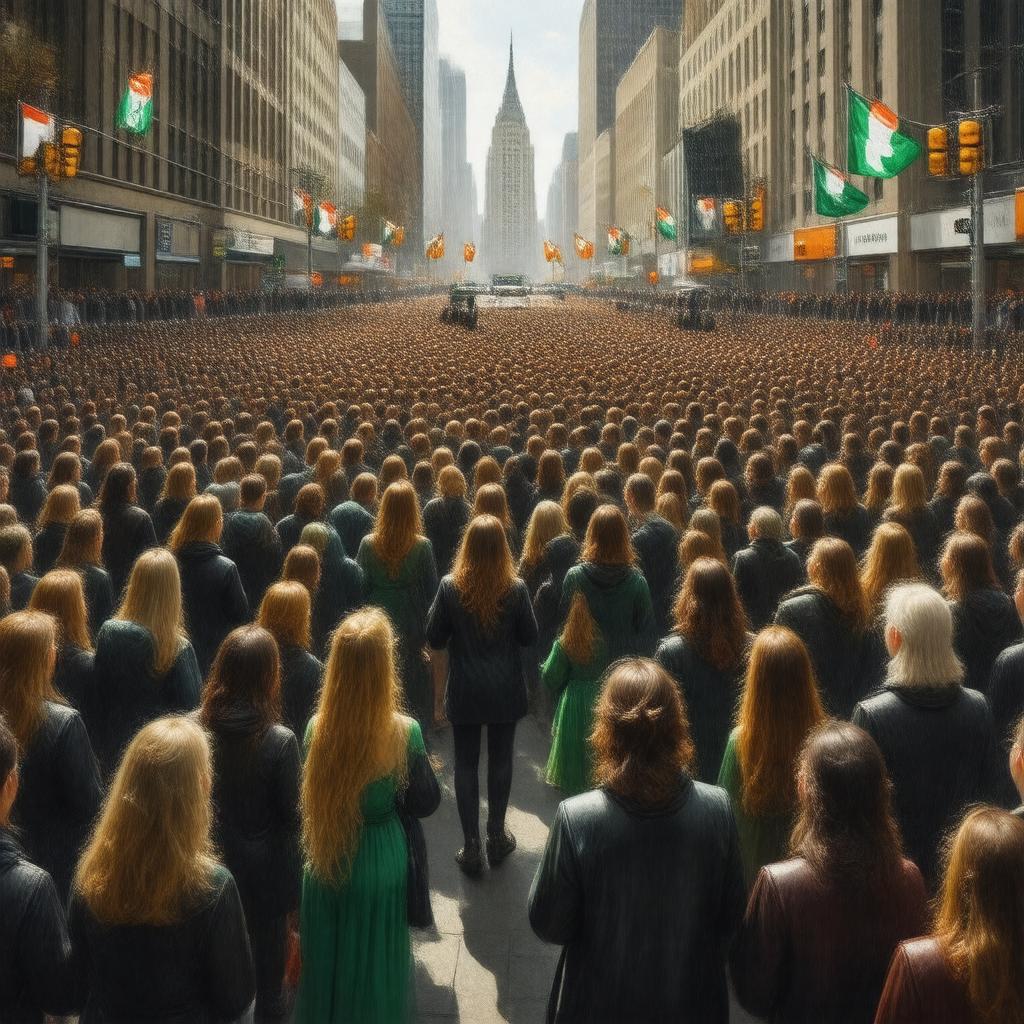 AI-created image of Irish Americans