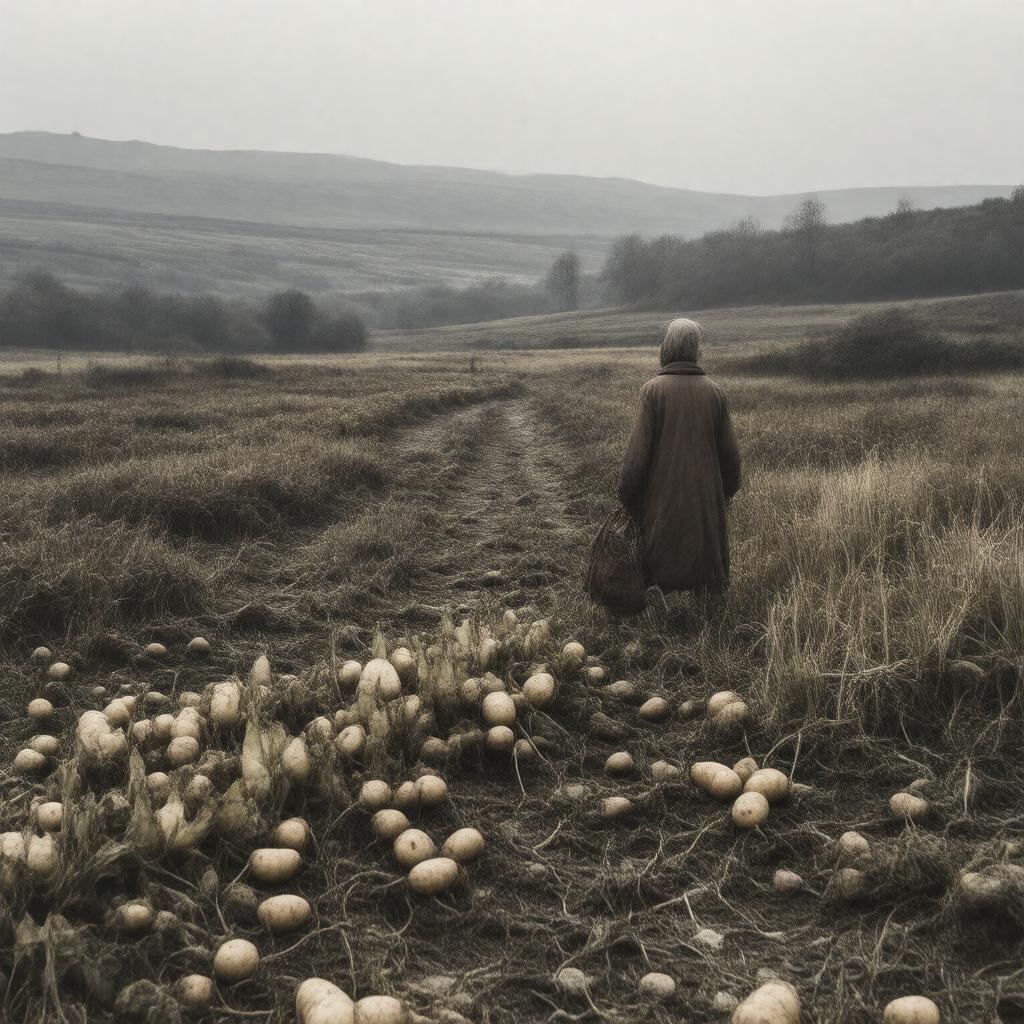 AI-created image of Irish Famine