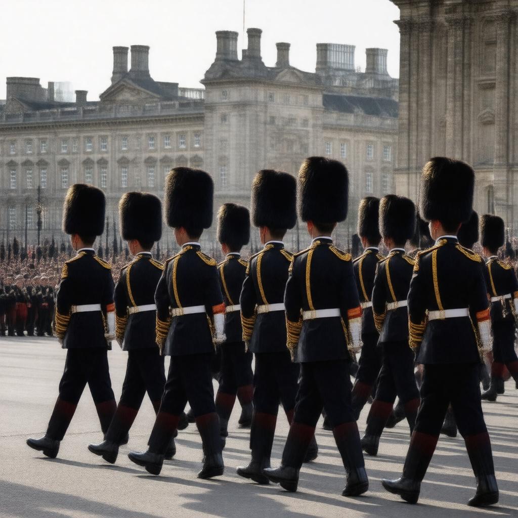 AI-created image of Irish Guards