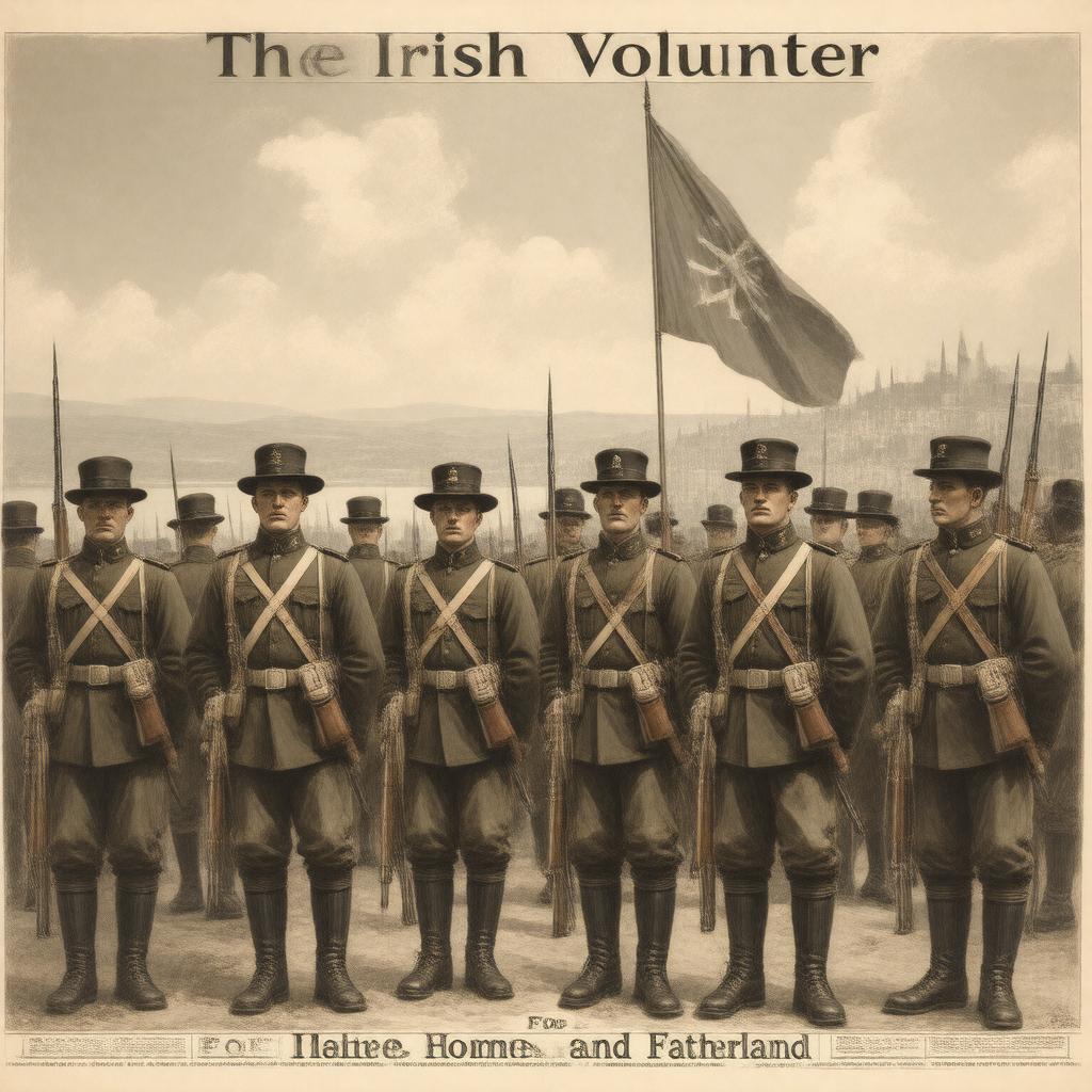 AI-created image of Irish Volunteers