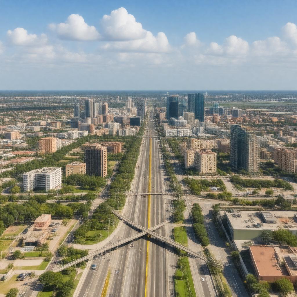 AI-created image of Irving, Texas, USA