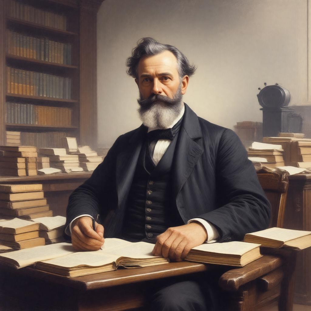 AI-created image of Isaac D'Israeli