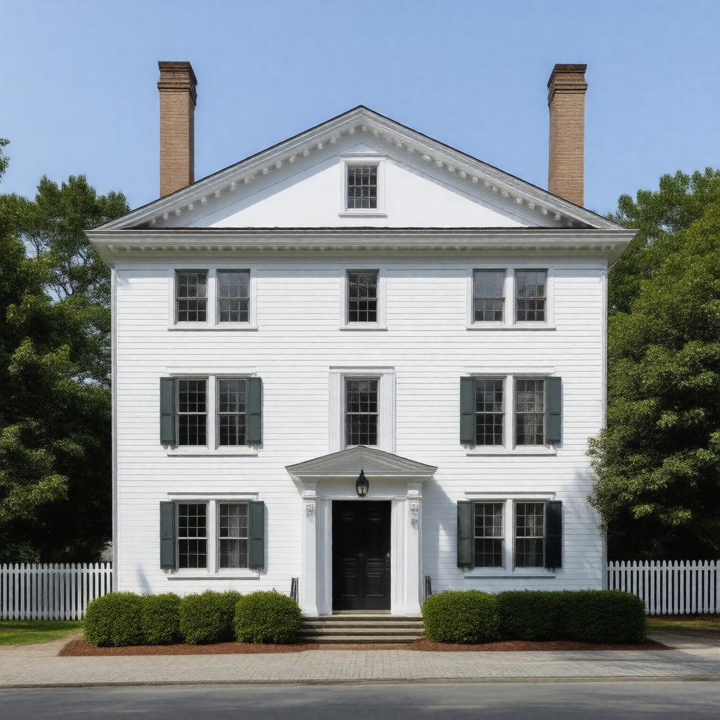 Click to view larger image AI-created image of Isaac Royall House