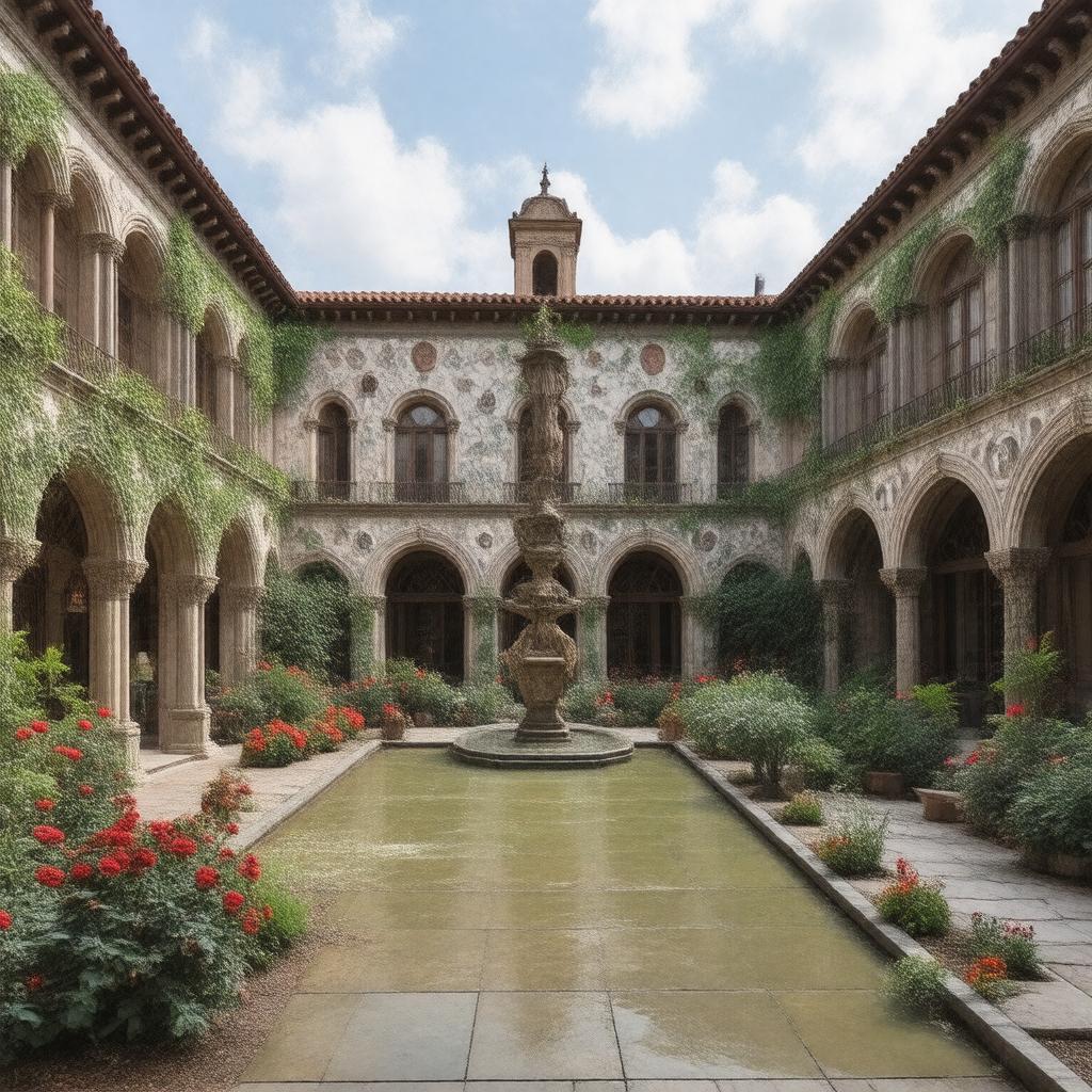 AI-created image of Isabella Stewart Gardner Museum
