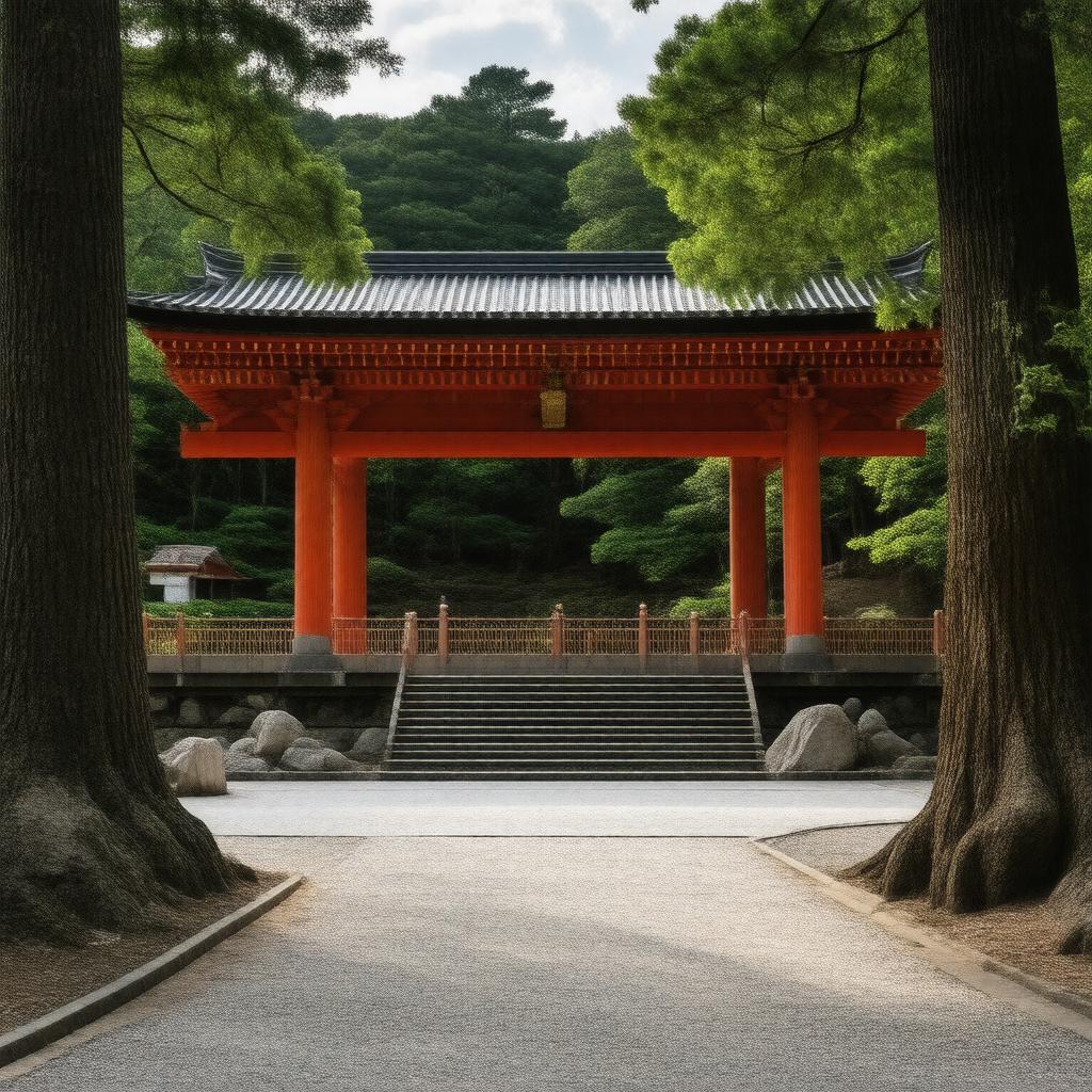AI-created image of Ise Grand Shrine
