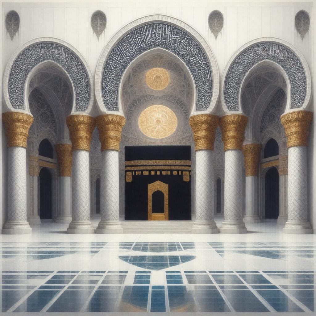 Click to view larger image AI-created image of Islamic Five Pillars