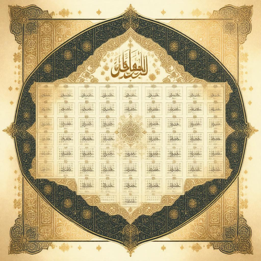 AI-created image of Islamic calendar